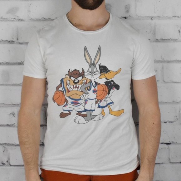 Looney Tunes Tune Squad Space Jam Licensed Basketball Graphic Tee - Picture 4 of 4